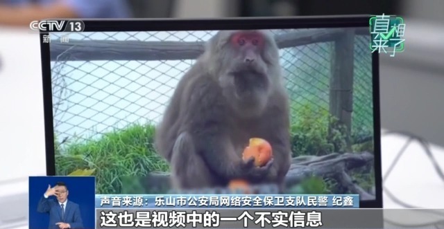 九游娱乐真相来了丨网传“峨眉山猴子被击毙”视频系AI捏造 11处造假！(图3)