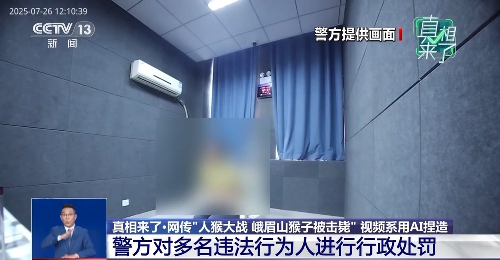 九游娱乐真相来了丨网传“峨眉山猴子被击毙”视频系AI捏造 11处造假！(图6)