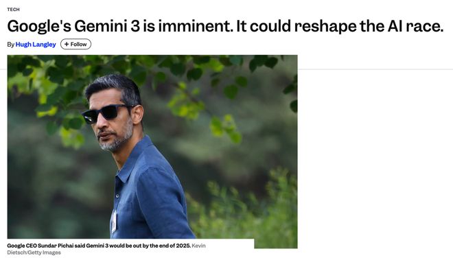 九游娱乐年度最强AI压轴！谷歌Gemini 30下周决战OpenAI前端要下岗了(图6)