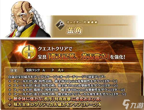 九游娱乐FGO张角开启宝具本追加秩序特攻介绍(图1)